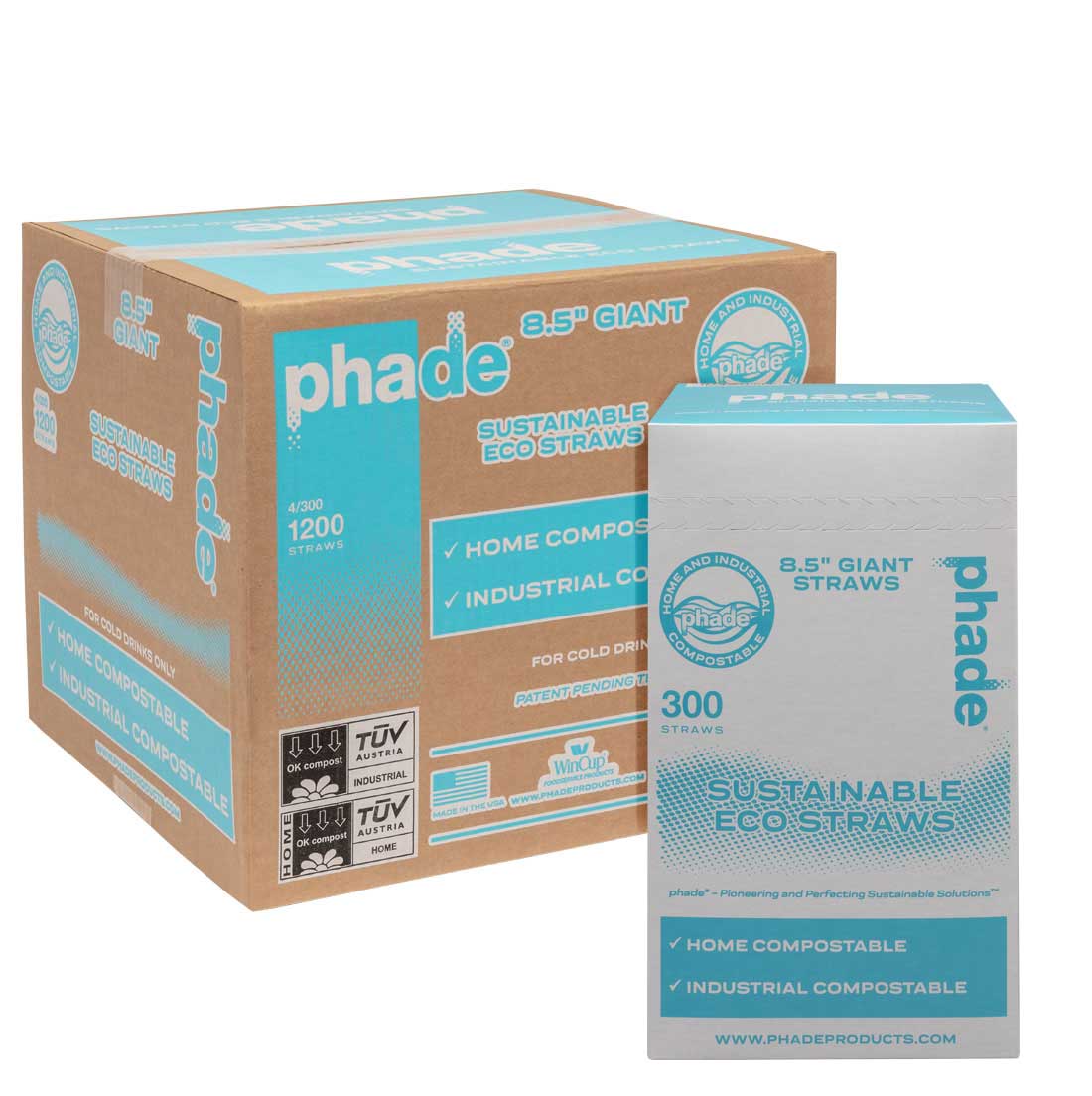 Box of PHA Wide Smoothie Straws